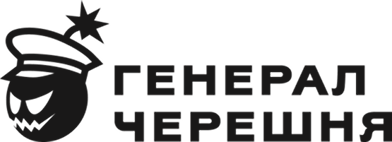 Logo featuring a stylized face with sunglasses, a hat, and a star above, next to Cyrillic text.