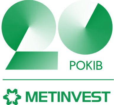 Green infographic with two pie charts and Metinvest company logo and text.