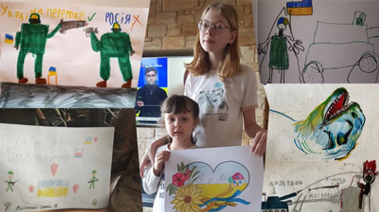 Їх прийшли денацифікувати. Як діти малюють війну 