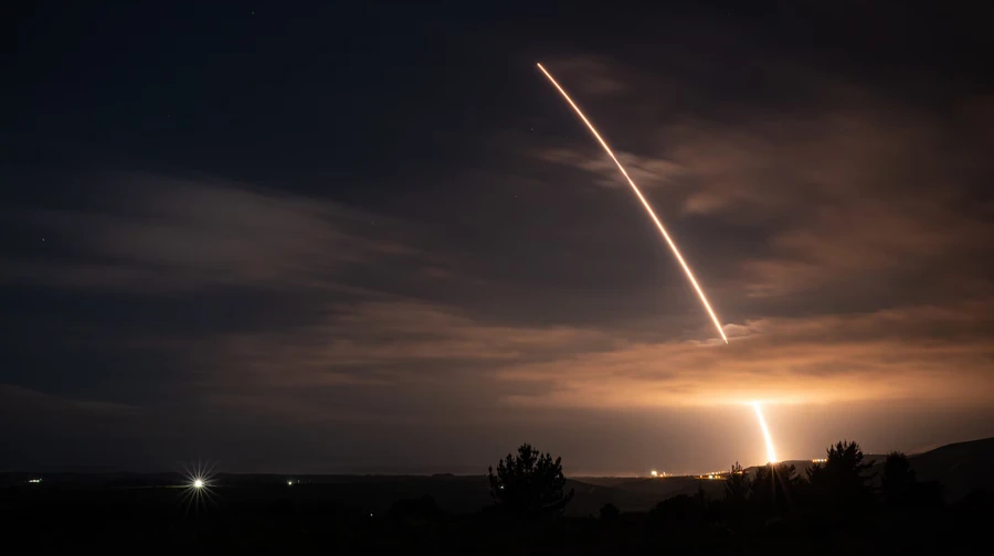 The United States conducted a test launch of an intercontinental ballistic missile without a nuclear warhead