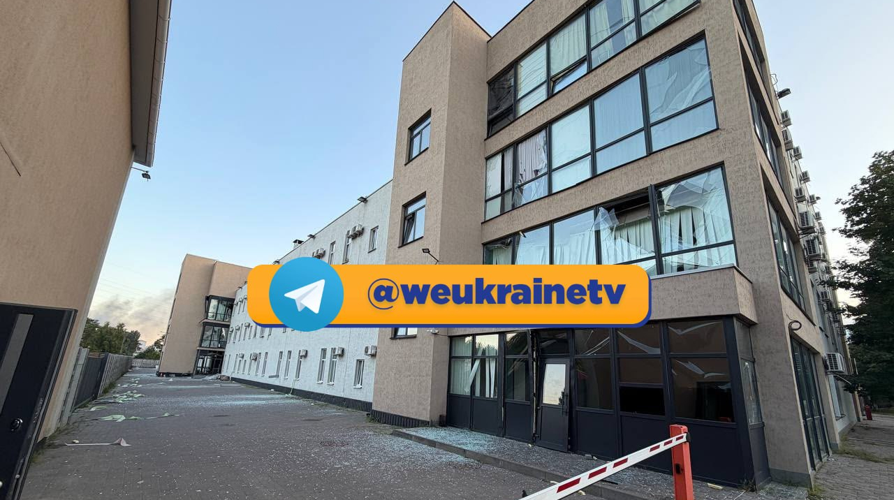 Під час атаки РФ на Київ пошкоджень зазнав офіс телеканалу "Ми – Україна"