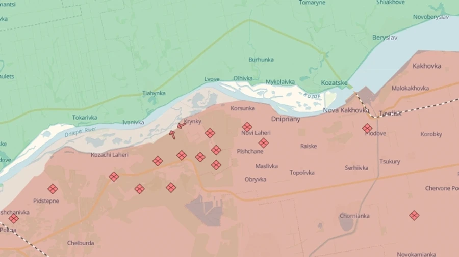 788 Ukrainian soldiers who defended Krynky in Kherson Oblast missing in action