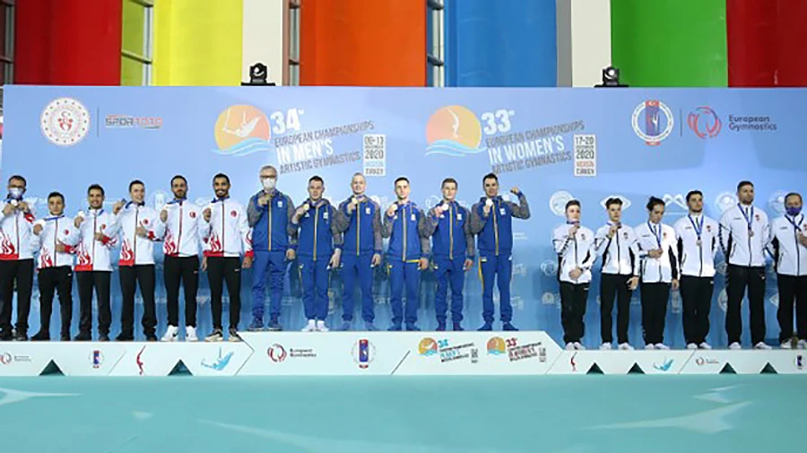 Мужская сборная Украины выиграла чемпионат Европы по спортивной гимнастике