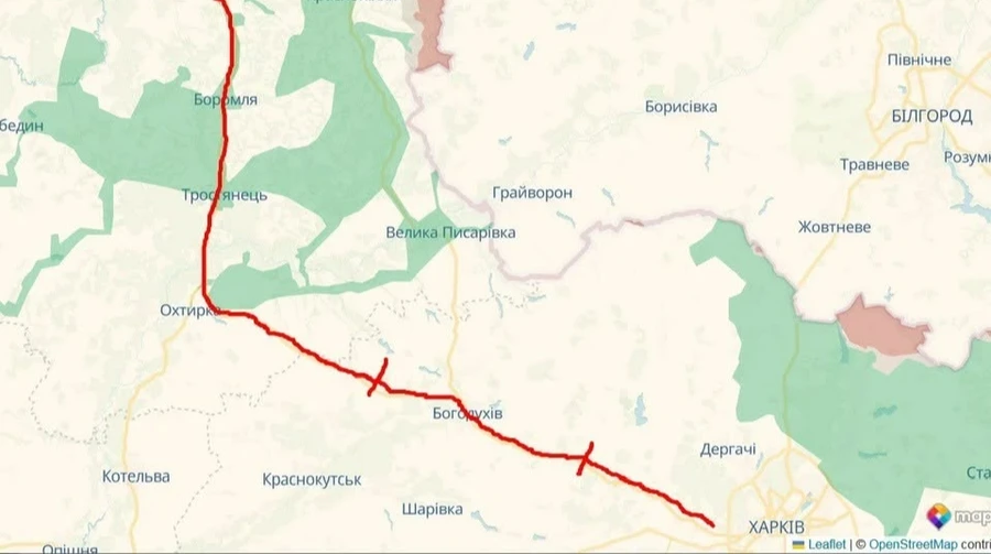 Росіяни почали атакувати транспортне сполучення між Харковом і Сумами – Флеш