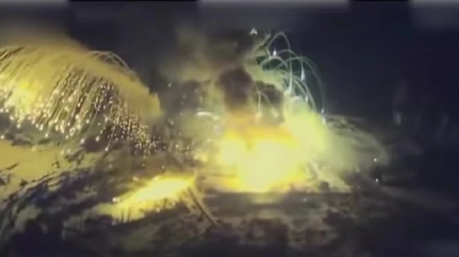 Ukrainian forces destroy Russian thermobaric ammunition depot in Donetsk Oblast – video