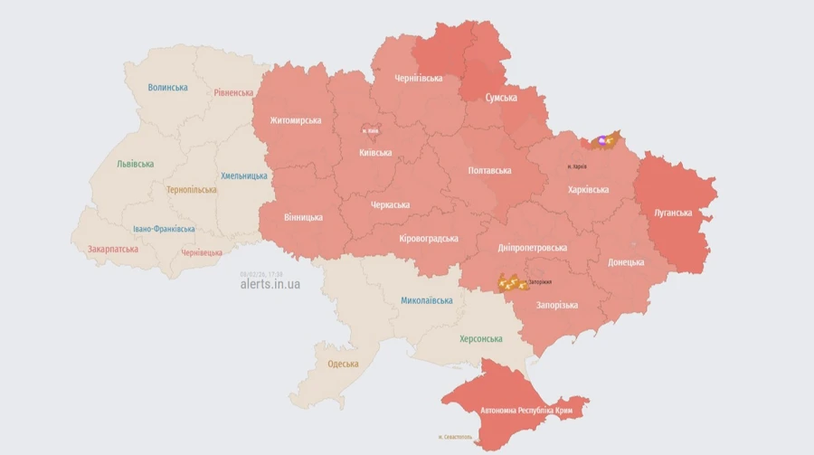 Russian ballistic missiles hit Kyiv