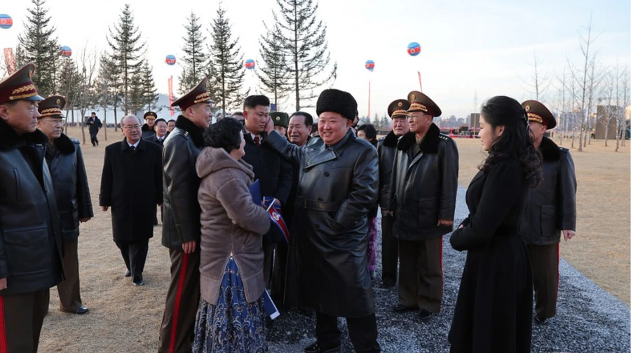 Kim Jong Un hands apartments to families of North Korean soldiers killed in Russia's war against Ukraine – photos