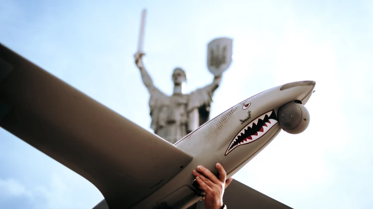 Ветеран неба: в Музей войны передали БпЛА Shark, налет которого превышает 300 часов