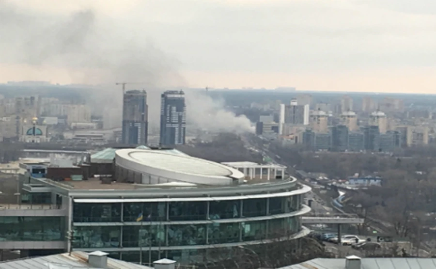 Возле Левобережной произошел пожар