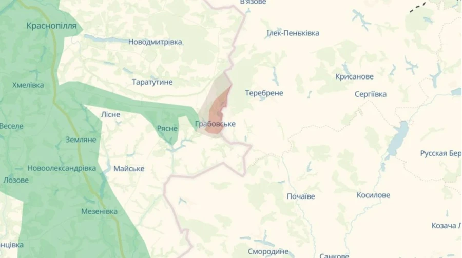 DeepState: Грабовское на Сумщине перешло под контроль врага