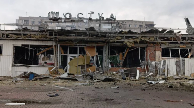 Russian forces destroy railway station in Shostka, Sumy Oblast