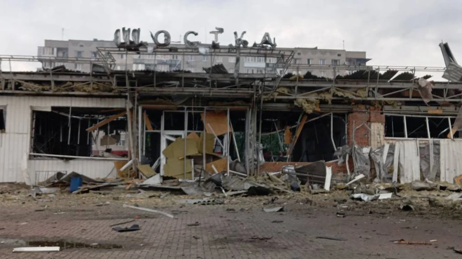 Russian forces destroy railway station in Shostka, Sumy Oblast
