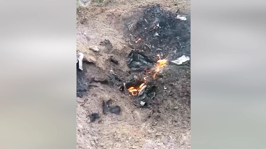 Ukrainian anti-aircraft gunners shoot down kamikaze drone using machine gun