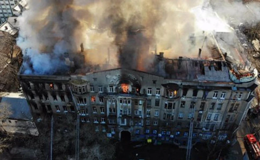 Пожежа в одеському коледжі: поліція назвала пріоритетну версію