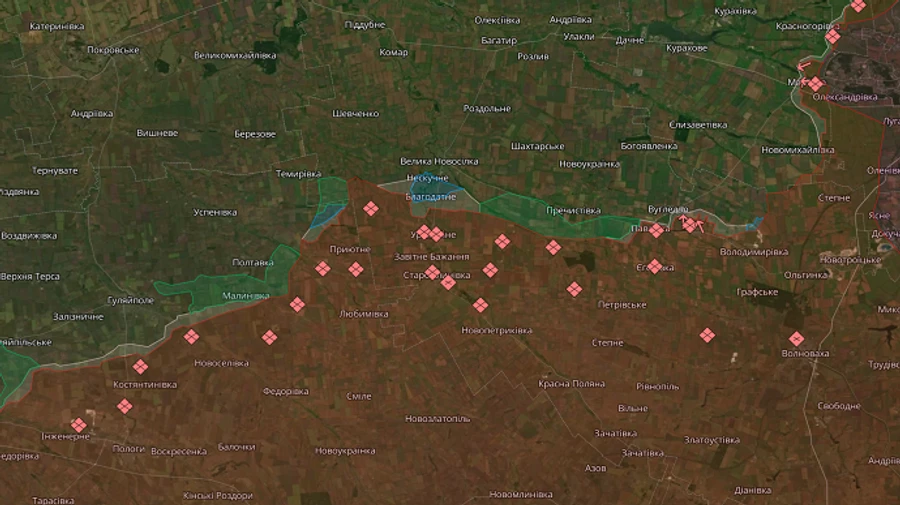 Russians on defensive in south, try to advance toward Blahodatne, Donetsk Oblast – General Staff report