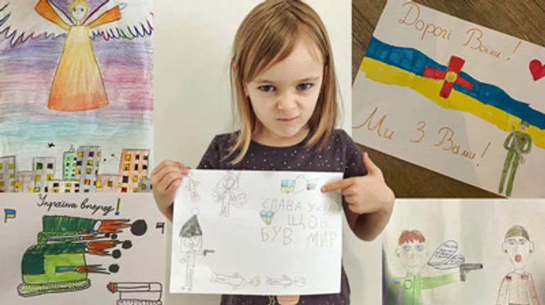 Танки и ангелы. Украинские дети рисуют войну