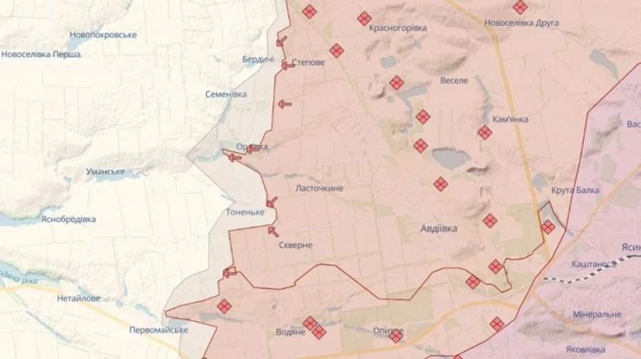 Британська розвідка припустила, що дозволяє окупантам просуватися на захід від Авдіївки