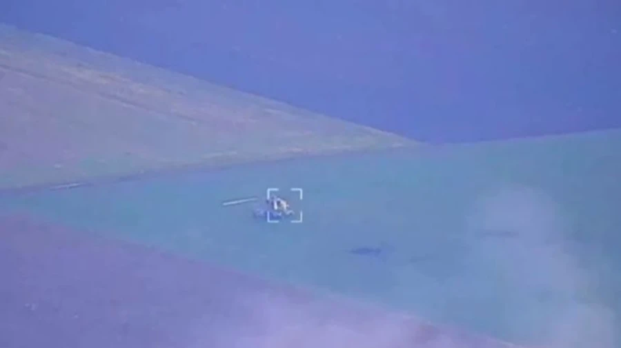 Ukraine's Rocket Forces destroy Russian helicopter
