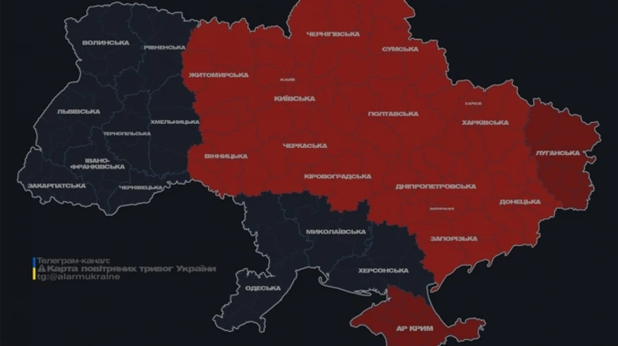 В Киеве и ряде областей объявляли тревогу из-за угрозы баллистических ударов.
