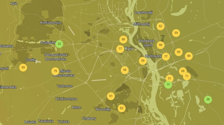 В Киеве ухудшилось состояние воздуха