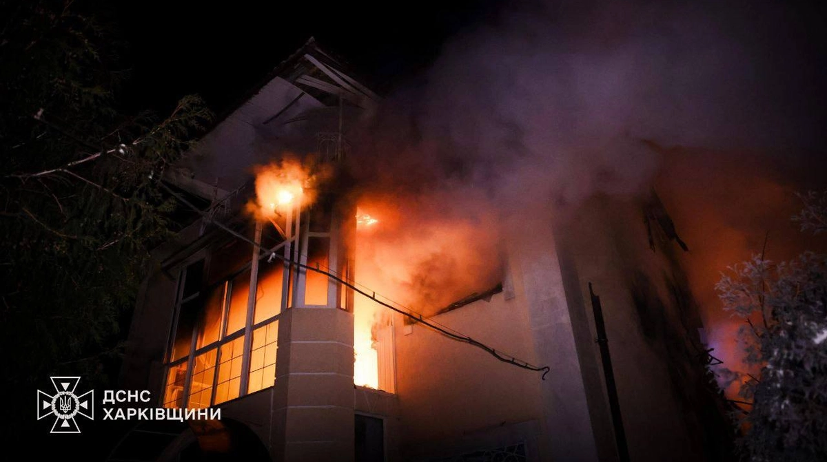 Russians strike house in Kharkiv with drone: woman killed, 3 people injured – video