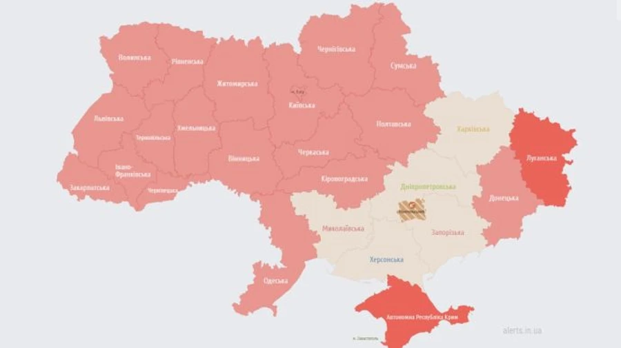 В Украине из-за ракетной угрозы объявлялась масштабная воздушная тревога