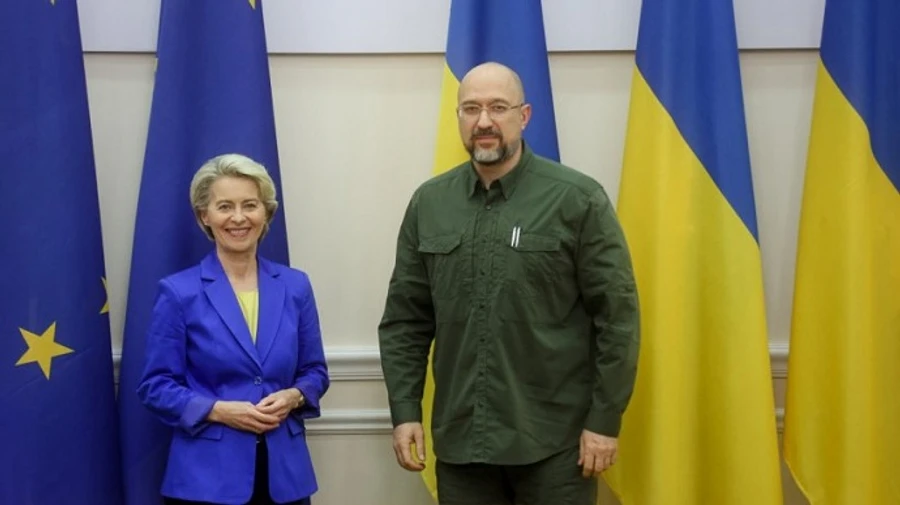 European Commission President and Ukrainian Prime Minister discuss Ukraine's reconstruction
