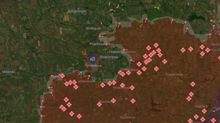 Генштаб: РФ проводить наступальні дії північно-східніше Покровська