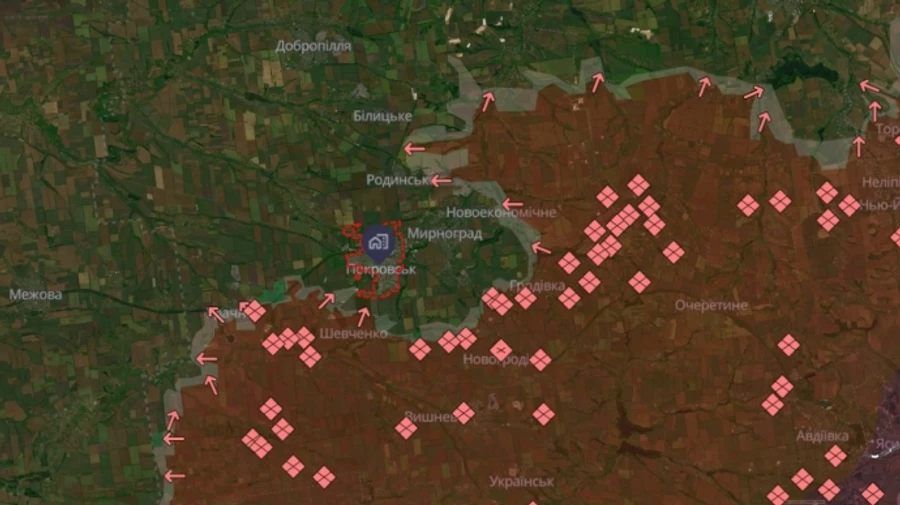 Генштаб: РФ проводить наступальні дії північно-східніше Покровська