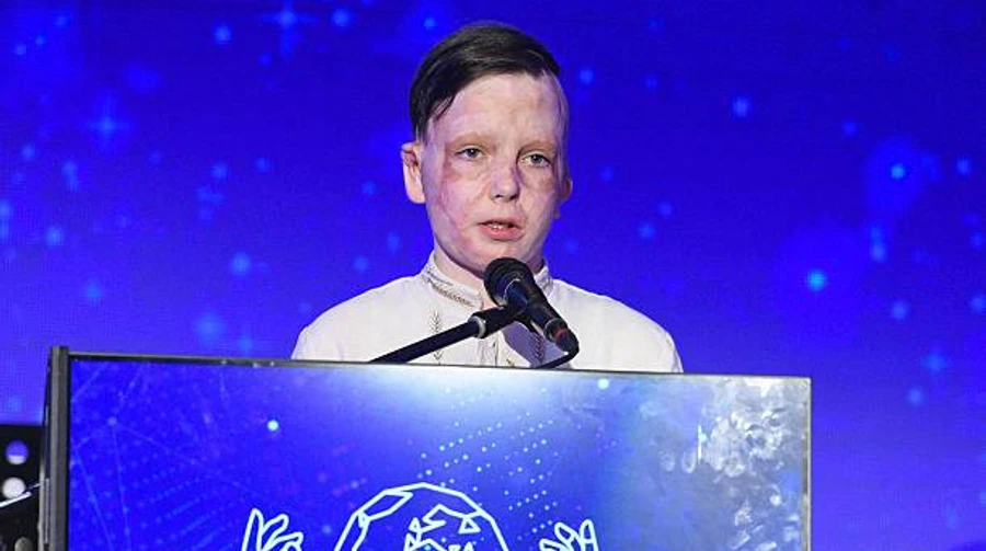 Ukrainian 11-year-old boy honoured with Cinema for Peace award in Berlin