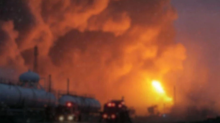 Russia strikes Ukrainian gas production facility in Kharkiv Oblast