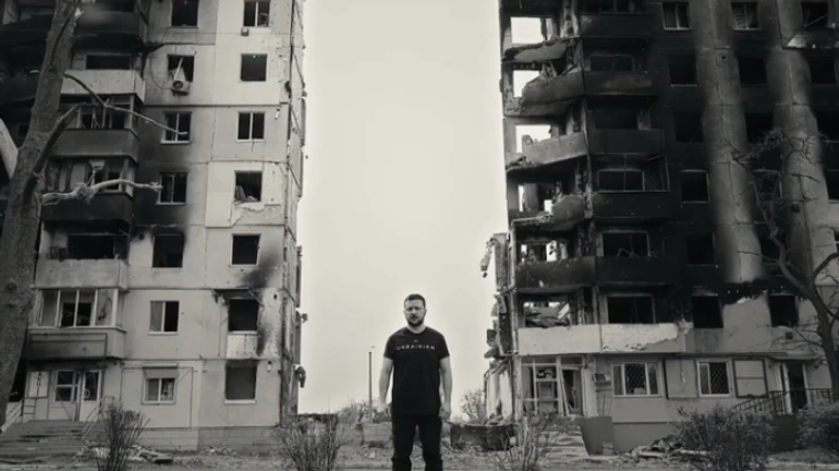 Zelenskyy reminds the world of its “never again” pledge in Borodianka