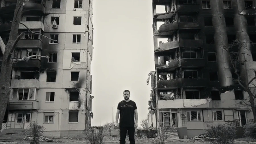 Zelenskyy reminds the world of its “never again” pledge in Borodianka