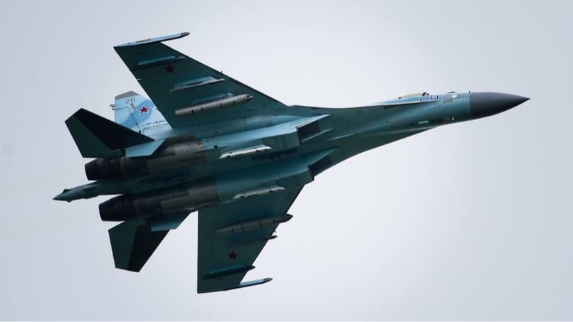 Ukrainian drones fly 500 km to hit Russian Su-35 and Su-34 fighters at Khanskaya air base