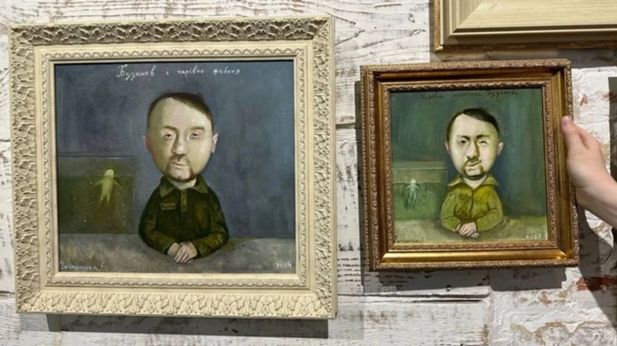 Portrait of spy chief Kyrylo Budanov by Ukrainian artist Yevheniia Hapchynska sells for US$6,000