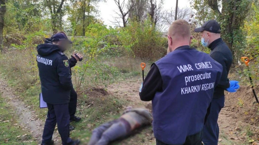 Bodies of three civilians, murdered by Russians, found in liberated Kharkiv Oblast