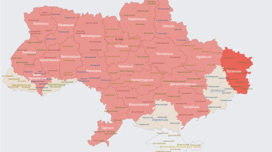 Путін зустрічає європейських лідерів у Києві: майже по всій Україні ракетна небезпека