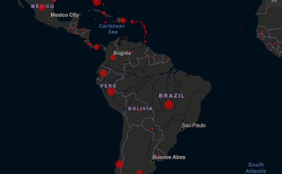 Бразилия опередила Канаду по количеству заражений COVID-19