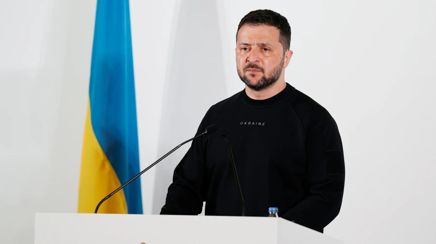 Zelenskyy arrives for Ukraine Defence Contact Group meeting