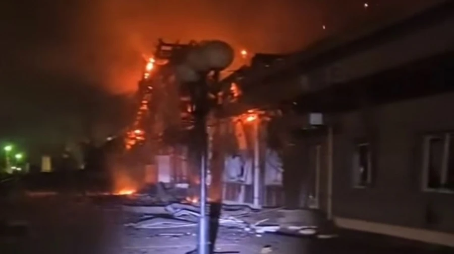 Russians attack railway station in Dnipropetrovsk Oblast, several trains cancelled – video