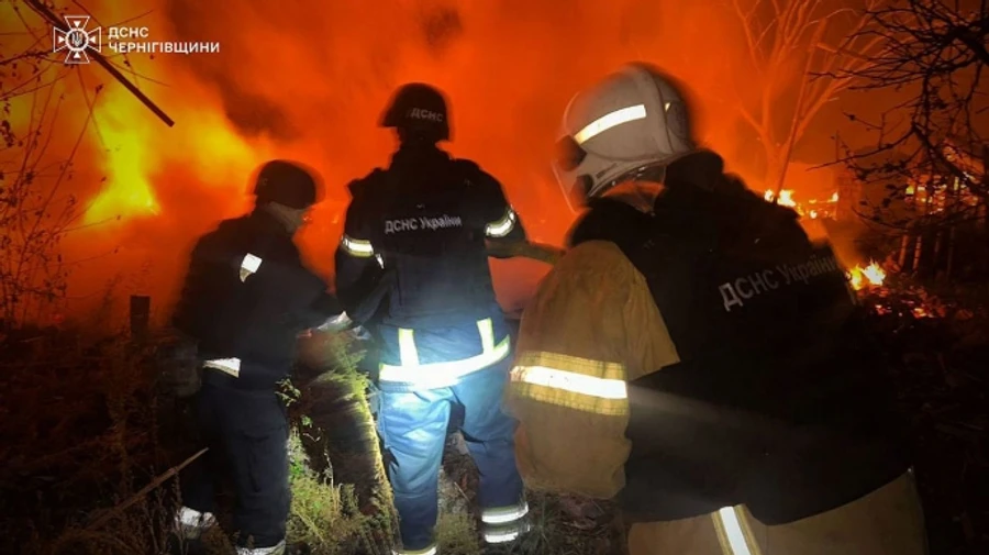 Russians hit Chernihiv Oblast's Nizhyn, killing rescue worker and wounding two others