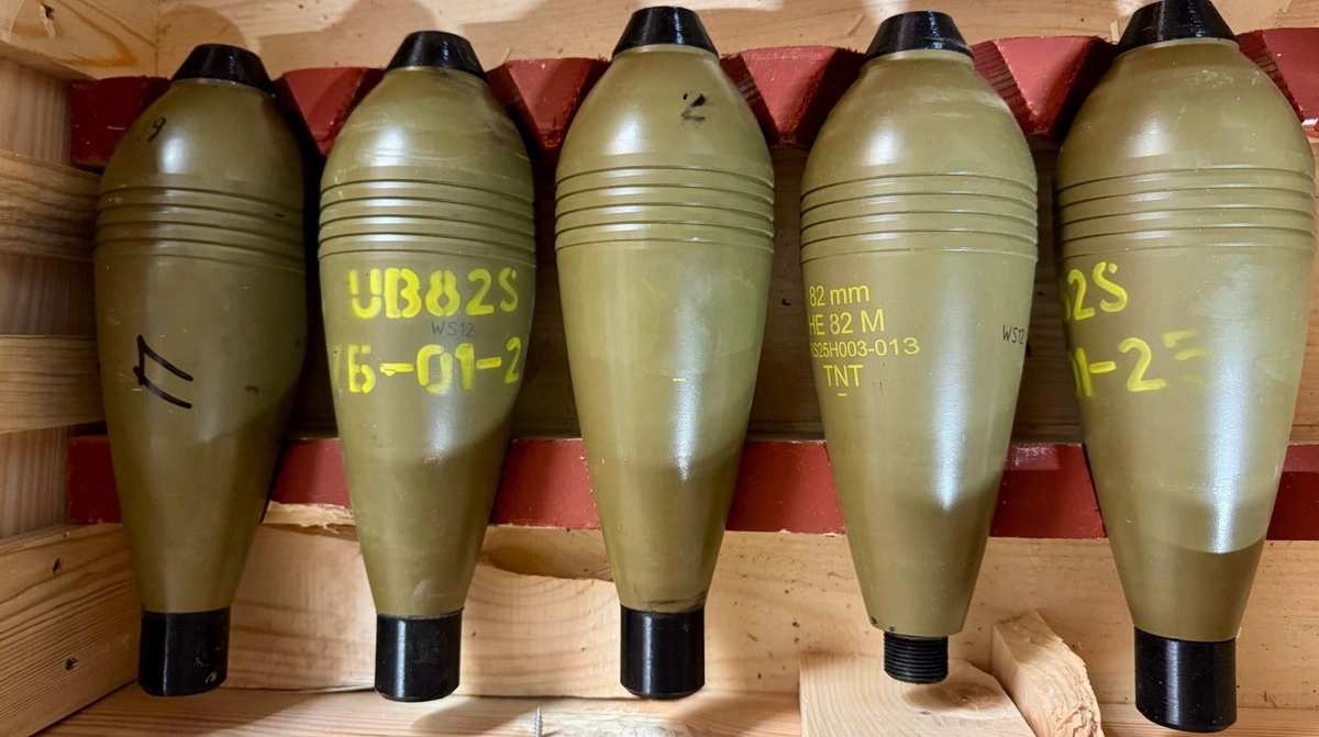 Ukrainian Armor developing new FPV drones using 82mm and 120mm mortar bombs