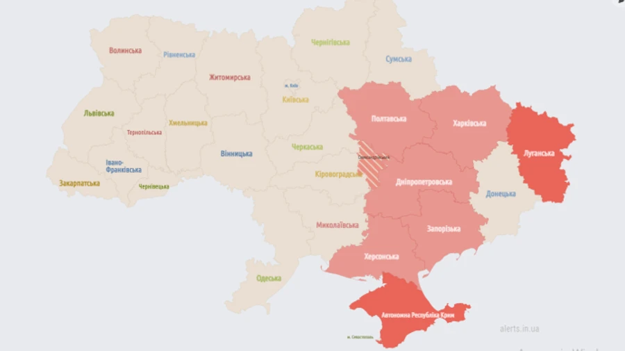 У центральних та східних областях на Різдво вдруге лунала повітряна тривога