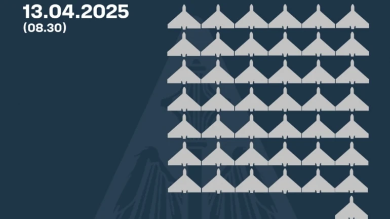 ПВО сбила 43 из 55 вражеских дронов