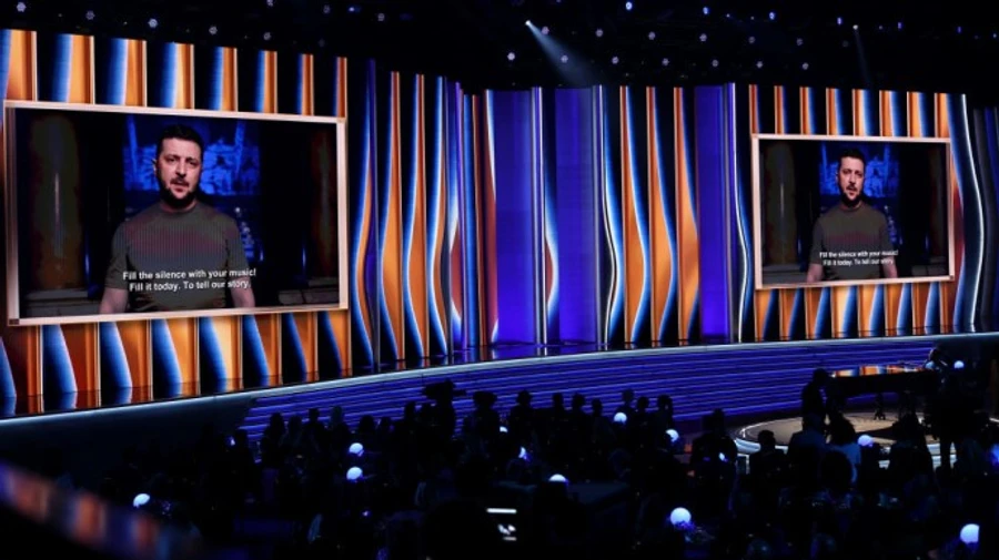 Зеленский выступил на церемонии Grammy: Расскажите нашу историю в песнях