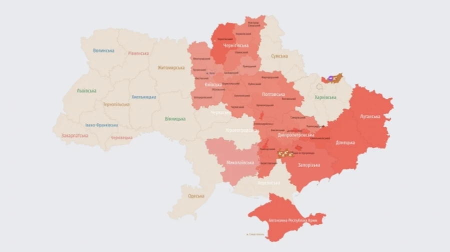 В Києві і низці областей лунала повітряна тривога: сили ППО збивали російські дрони