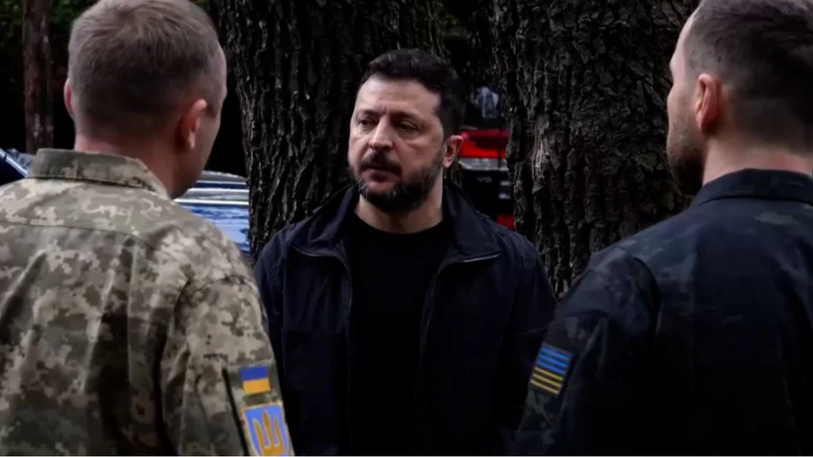 Зеленський на Лиманському напрямку зустрівся з воїнами, які беруть участь в операції Вівальді