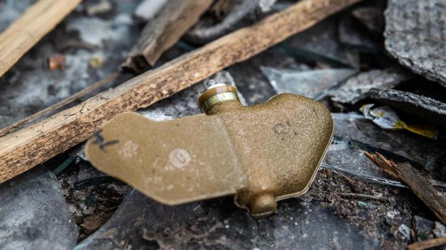 Woman's leg torn off by Russian anti-personnel mine in Kharkiv Oblast