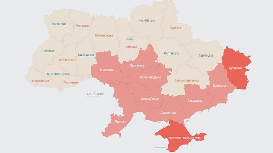 По Украине распространялась тревога из-за угрозы баллистики