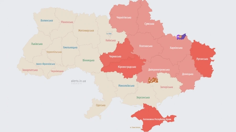В 9 областях была тревога, в Харькове прогремел взрыв − пострадал человек